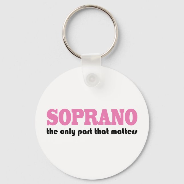 Soprano the Only Part Which Matters Key Ring (Front)