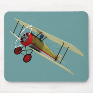 Sopwith Camel and Pilot Mouse Mat