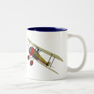 Sopwith Camel and Pilot Two-Tone Coffee Mug