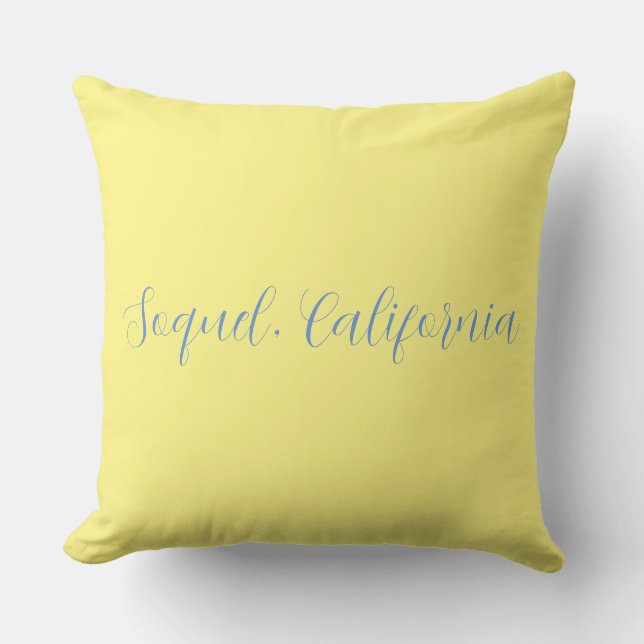 Soquel, California b/w Santa Cruz County Cushion (Front)