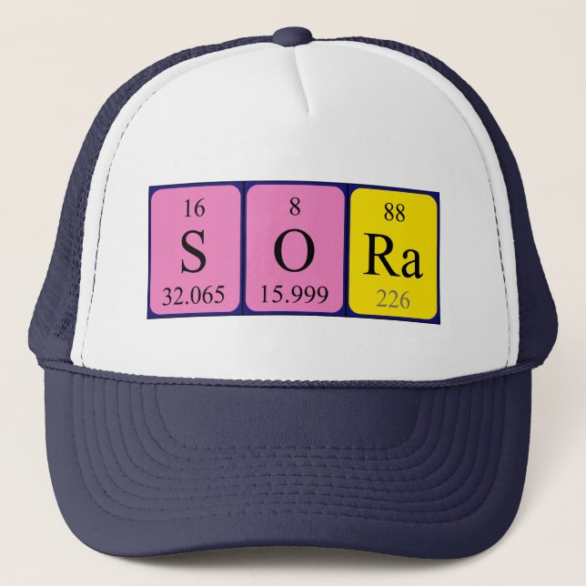 Sora periodic table name hat (Front)