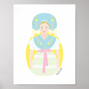 Sorb, Wend, Lusatian Matryoshka Poster