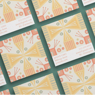 Sorbet Geometric Modern Square Business Card