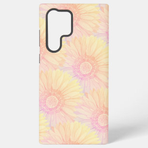 Sorbet pastel coloured daisy pattern - large samsung galaxy case