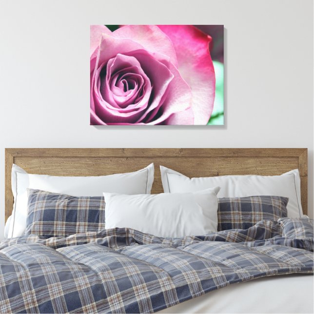 Sorbet Stretched Canvas Print (Insitu(Bedroom))