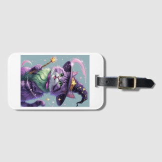 Sorcerer Cat Themed Luggage Tag