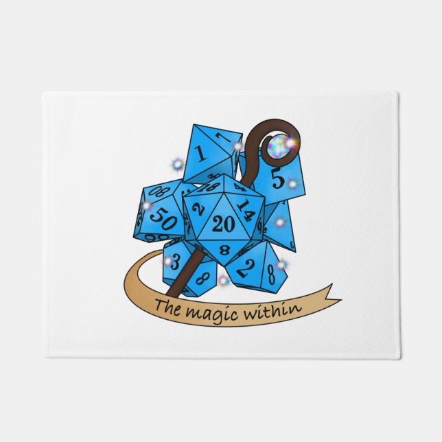Sorcerer Dice Design Doormat (Front)