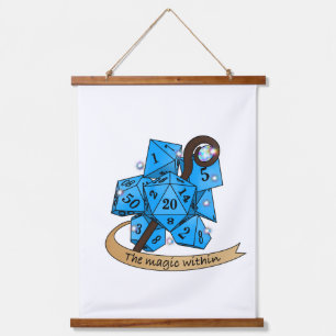 Sorcerer Dice Design Hanging Tapestry