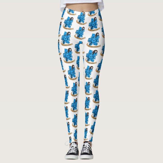 Sorcerer Dice Design Leggings (Front)