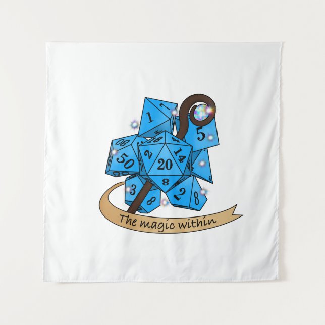 Sorcerer Dice Design Tapestry (Front)