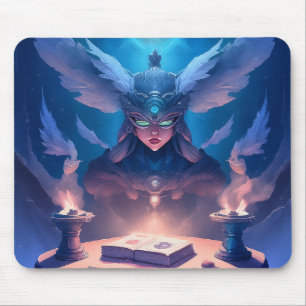 Sorceress Getting Ready To Cast Spell Mouse Mat