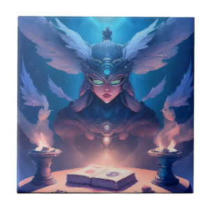 Sorceress Getting Ready To Cast Spell Tile