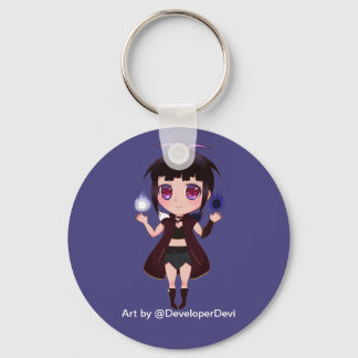 Sorceress Halcy Keychain (Round)