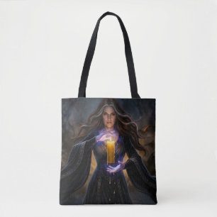 Sorceress of the Arcane Candle Tote Bag