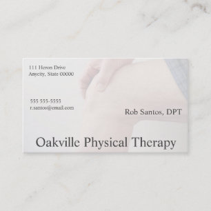 Sore knee business card