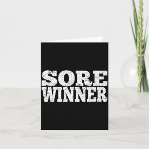 Sore Winner Funny Gym Quote Workout Exercise And F Card