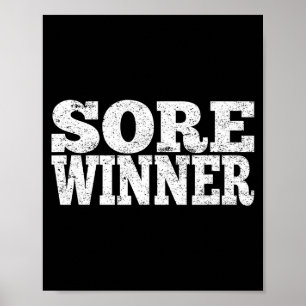 Sore Winner Funny Gym Quote Workout Exercise And F Poster