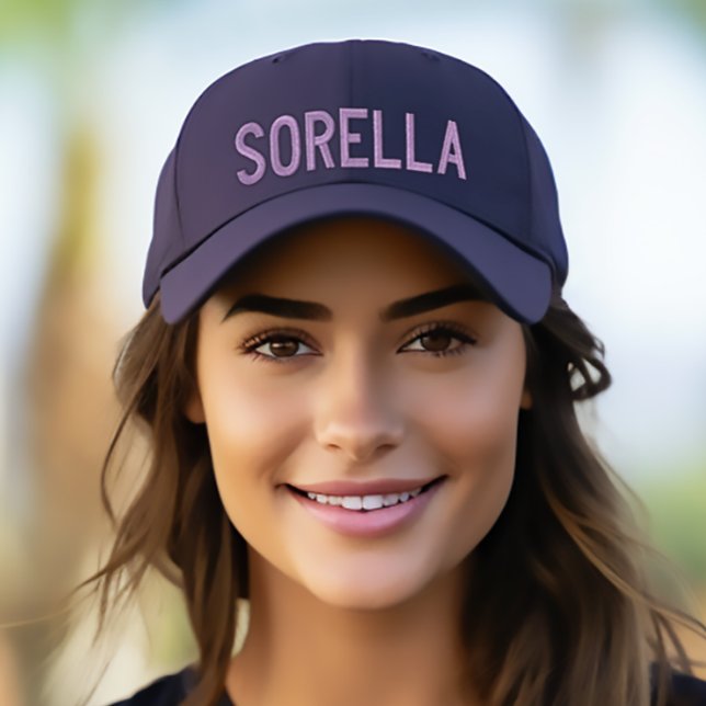 Sorella (Sister) Personalised Embroidered Hat (Sorella (Italian for "Sister")
Embroidered Baseball Cap)