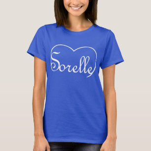 Sorelle Italian Sisters heart white T-Shirt