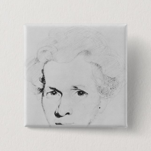 Soren Aabye Kierkegaard 15 Cm Square Badge (Front)