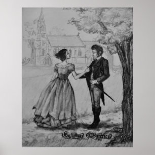 Søren Kierkegaard and Regine Olsen Poster