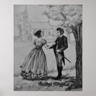 Søren Kierkegaard and Regine Olsen Poster