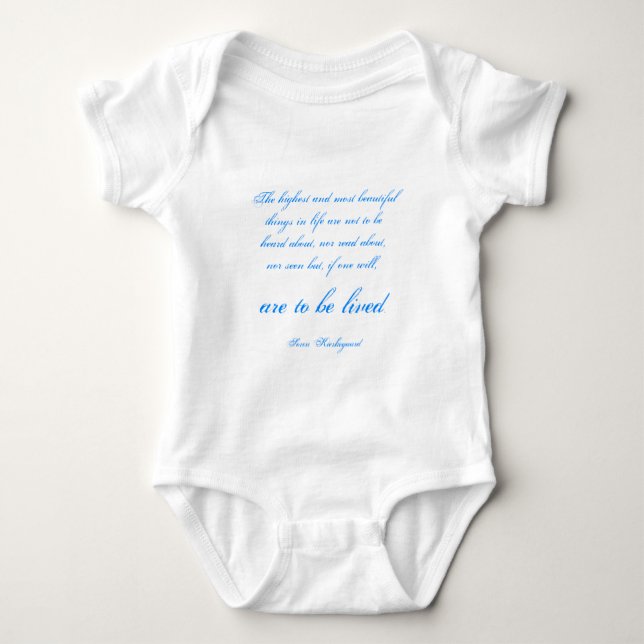 Soren Kierkegaard Baby Bodysuit (Front)