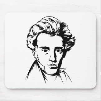 Soren Kierkegaard philosophy existentialist portra Mouse Mat