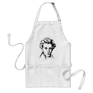 Soren Kierkegaard philosophy existentialist portra Standard Apron