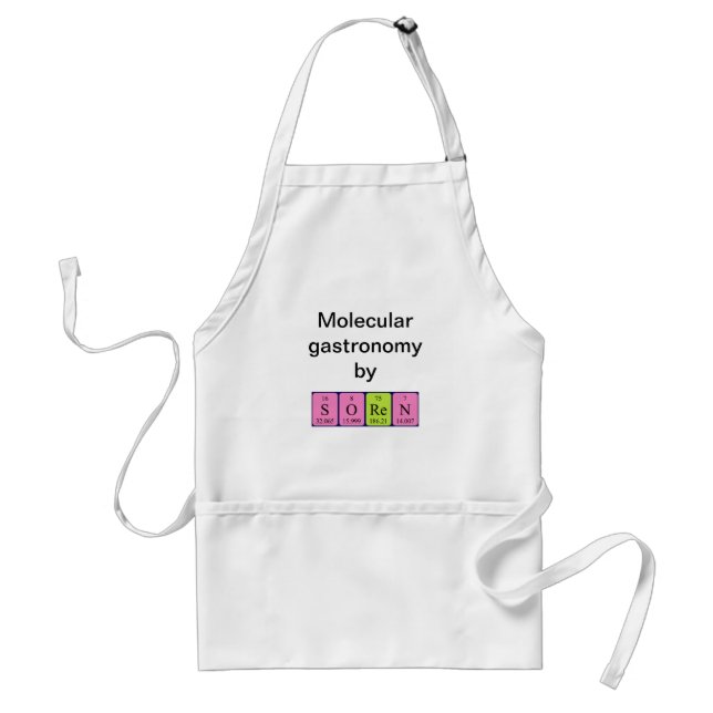 Soren periodic table name apron (Front)