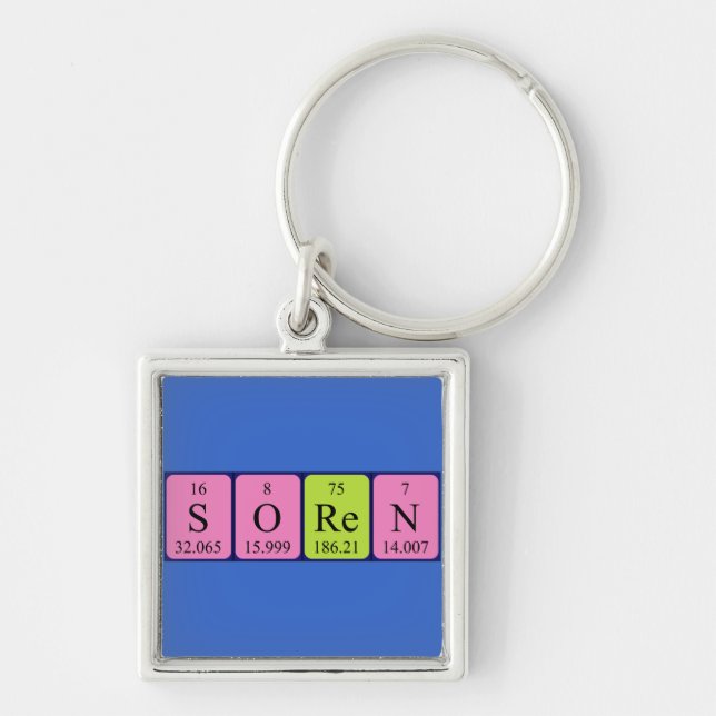 Soren periodic table name keyring (Front)