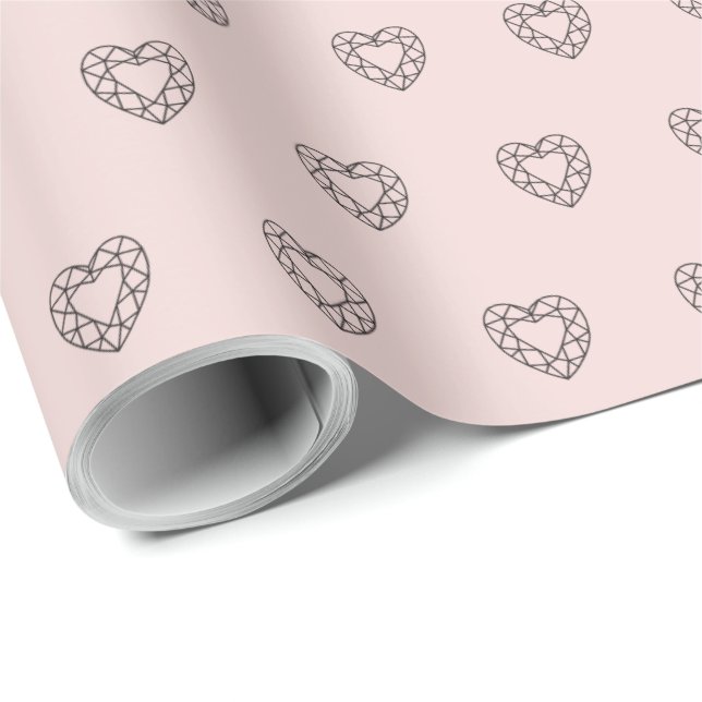 Sørina Jewellery Logo Rose Quartz Wrapping Paper (Roll Corner)