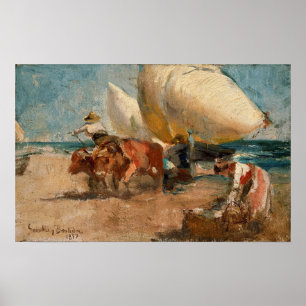 Sorolla - Beach Scene Poster