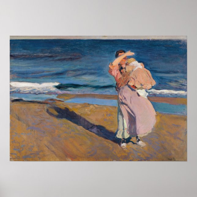 Sorolla - Fisherwoman With Her Son Poster (Front)