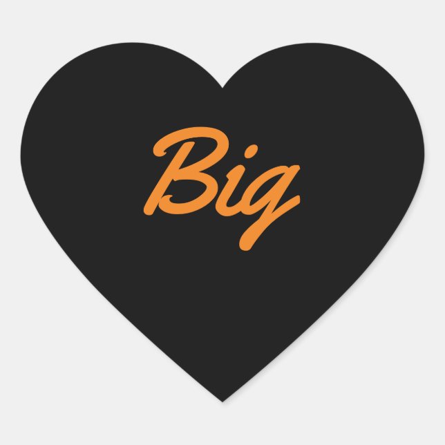 Sorority Big Halloween Heart Sticker (Front)
