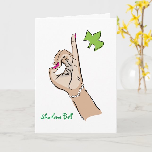 Sorority Life Greeting Card (Yellow Flower)