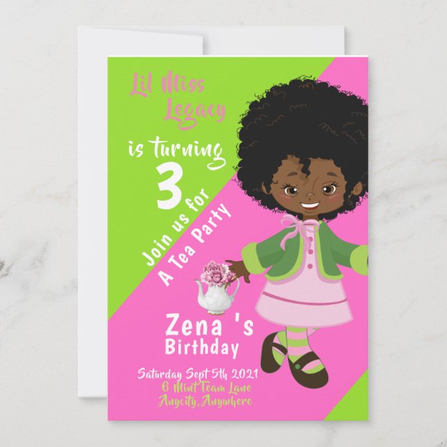 Sorority Sister |Tea Party | Legacy Birthday (Front)