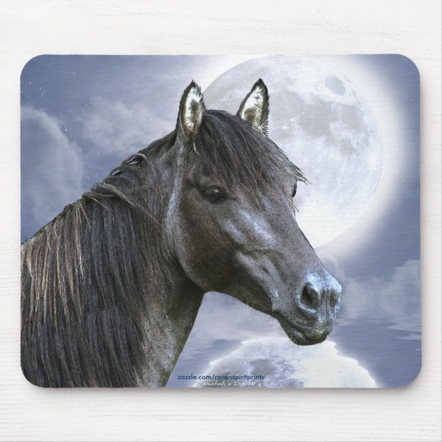 Sorraia Spanish Mustang Stallion Horse & Mousepad (Front)