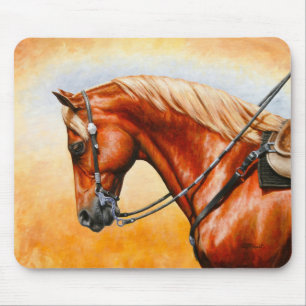 Sorrel Flaxen Chestnut Quarter Horse Mouse Mat