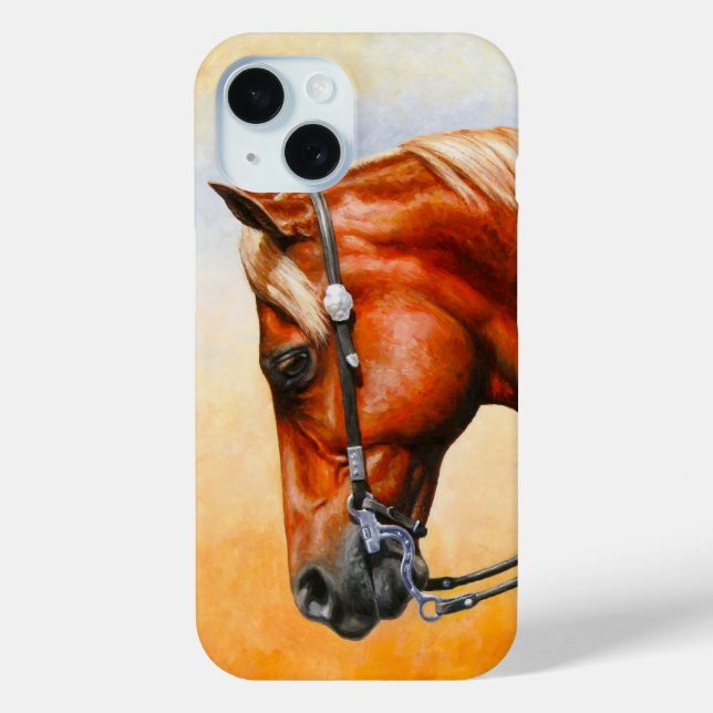 Sorrel Western Pleasure Quarter Horse Case-Mate iPhone Case (Back)
