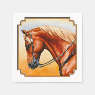 Sorrel Western Pleasure Quarter Horse Napkin