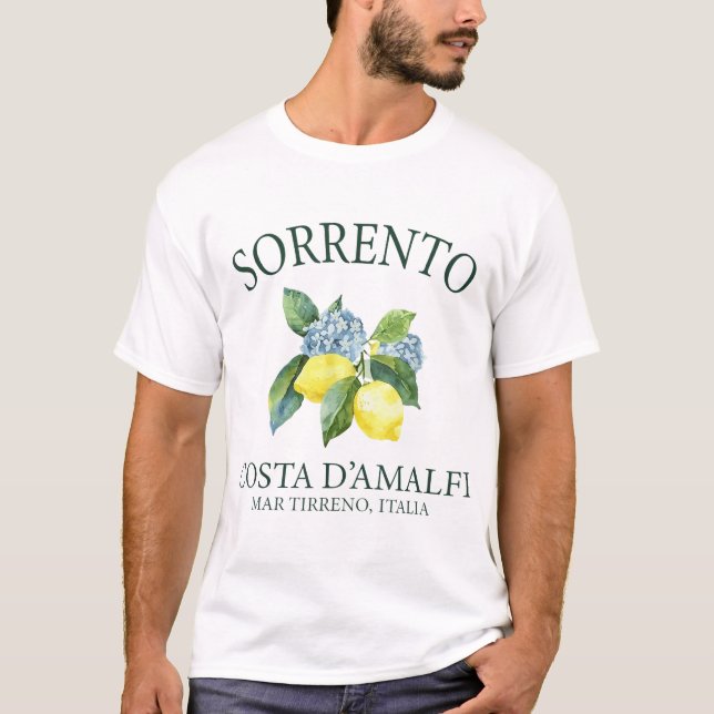  Sorrento Amalfi Coast Italian Lemons  Italian  T-Shirt (Front)