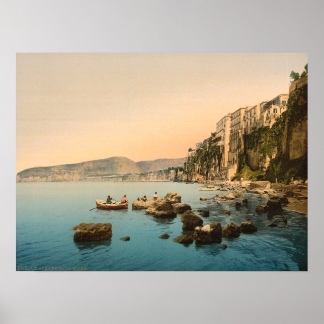Sorrento by the Sea, Naples, Campania, Italy Poster (Front)