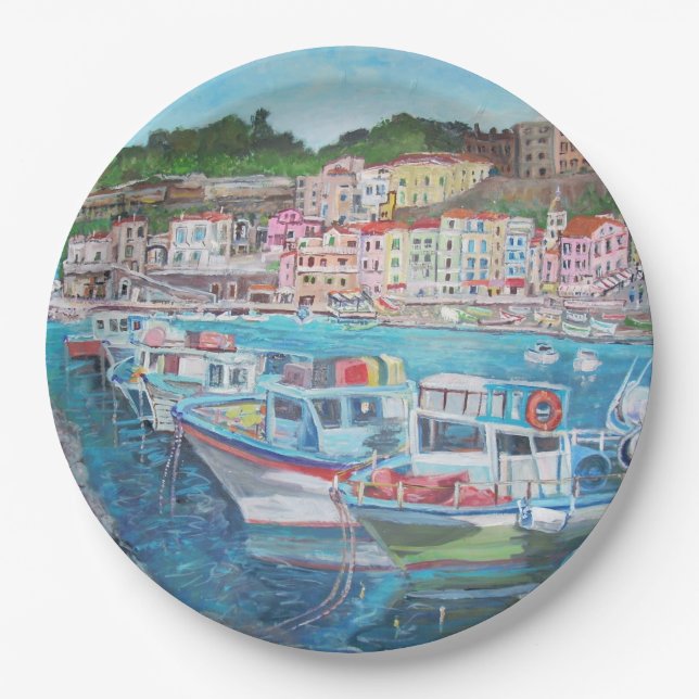 Sorrento - Custom Paper Plates 9" (Front)