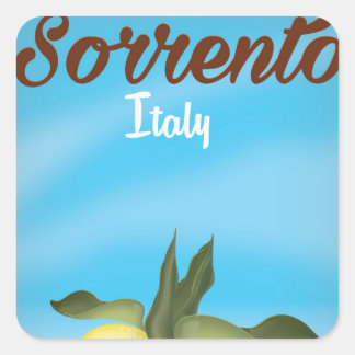 Sorrento Italian vacation travel poster Square Sticker