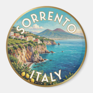 Sorrento Italy Amalfi Coast Scene ☀️ Magnet