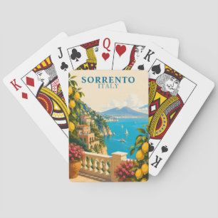 Sorrento Italy Lemons Vintage Travel Playing Cards