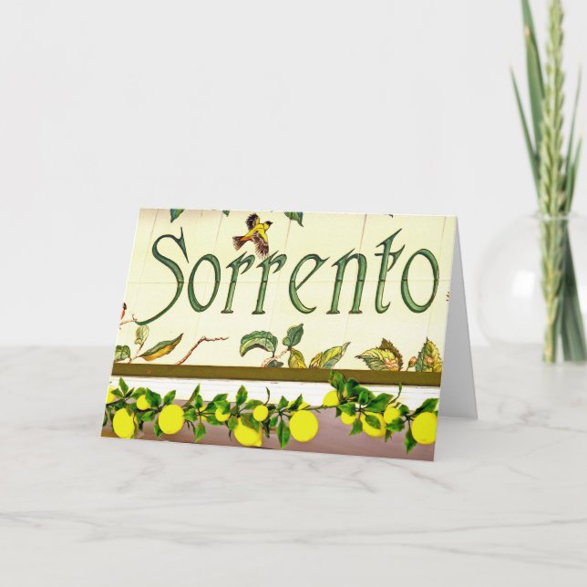 Sorrento,  Italy,  Sign Card (Front)
