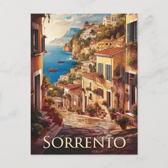 Sorrento Italy Street  Postcard (Front)