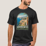 Sorrento Italy Travel Art Vintage T-Shirt<br><div class="desc">Sorrento retro vector travel design. Perched atop cliffs that separate the town from its busy marinas,  it’s known for sweeping water views and Piazza Tasso,  a cafe-lined square.</div>